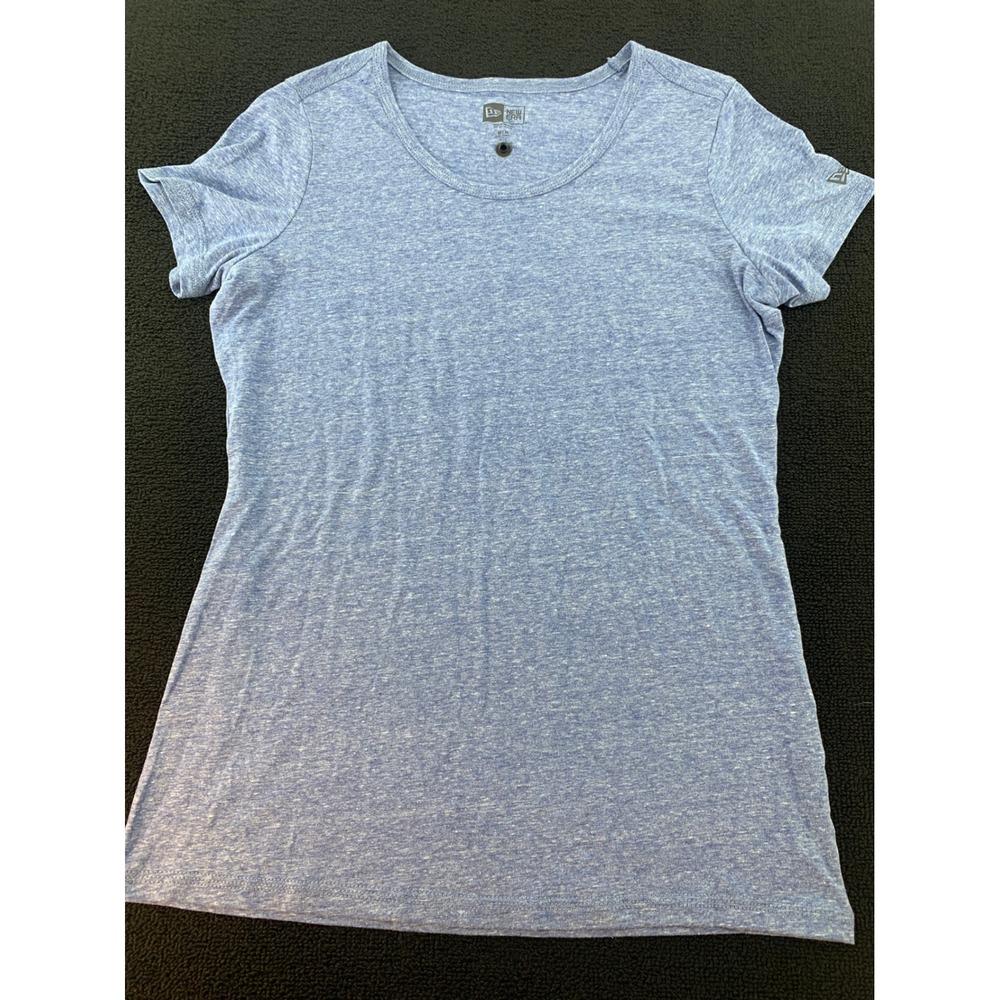 New Era Women's Heathered Blue Athletic T Shirt Size Medium‎